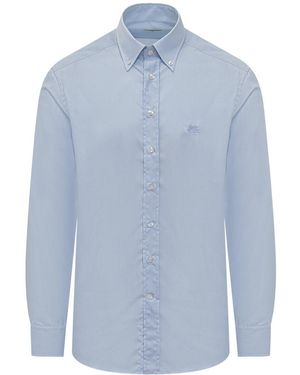 Etro Slim Button-Down Shirt - Blue