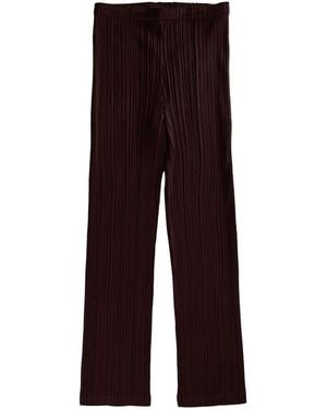 Pleats Please Issey Miyake Trousers - Purple