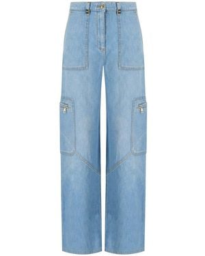 Elisabetta Franchi Light Cargo Jeans - Blue