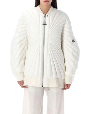 Moncler Radiance Peter Down Bomber Jacket - White