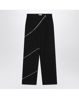 Alaïa Zip Spiral Jeans - Black
