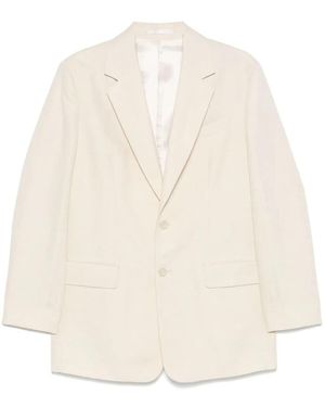 Filippa K Davina Cotton Linen Blazer in White | Lyst
