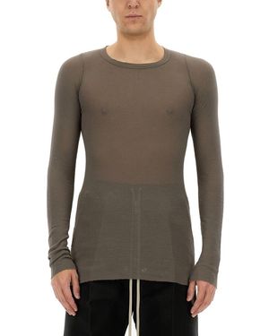Rick Owens Slim Fit T-Shirt - Grey