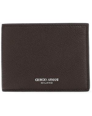 Giorgio Armani Bi-Fold Wallet - Black