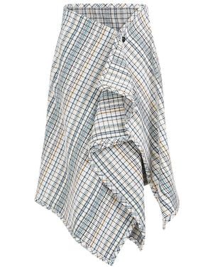 ワンピース BOTTEGA VENETA Women Mid Skirts 725506V2LB0 9071 WHITE Bottega Veneta Skirts for Women | Online Sale up to 78% off