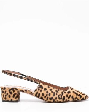 Aquazzura "Ginza" Sling Back T. 3.5 Shoes - Natural