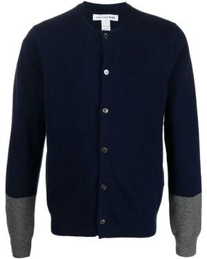 Comme des Garçons Mens Cardigan Knit Clothing - Blue