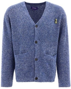 Fucking Awesome "bouclé" Cardigan - Blue