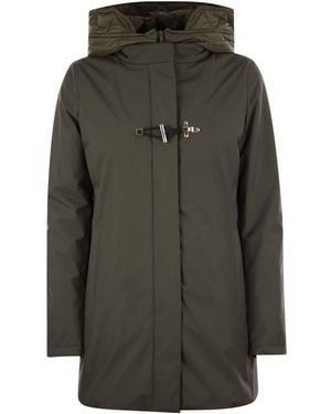 Fay Toggle Coat - Black