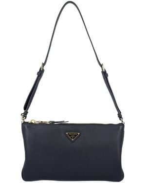 Prada Leather Pouch - Blue