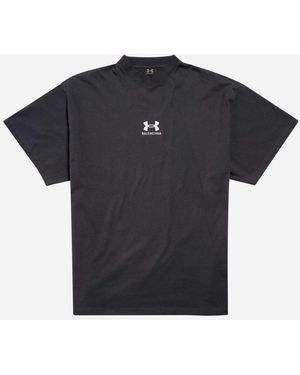 Balenciaga X Under Armour Cotton Logo T-shirt - Blue