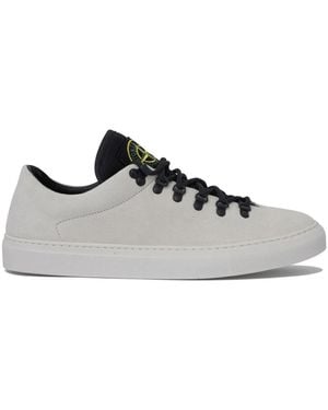Stone Island Trainers With Logo - Grey