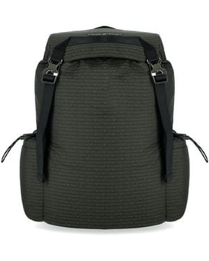 Emporio Armani Monogram Military Green Backpack