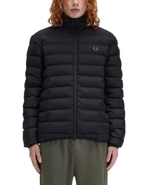 Fred Perry Recycled Polyamide Puffer Jacket - Black