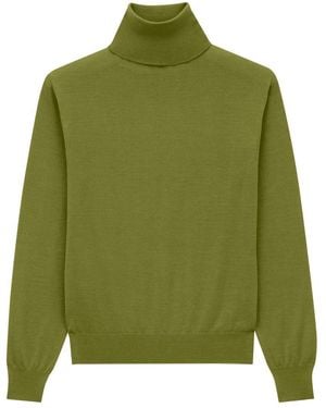 Saint Laurent Pull Col Roule Clothing - Green