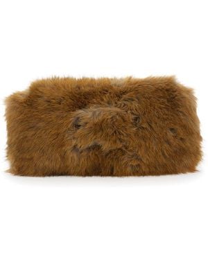 MSGM Fluffy Pouch - Brown