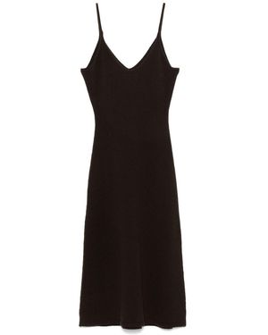 Officine Generale Marga Dress Italian Merino Wool - Black