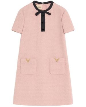 Valentino Garavani Wool Short Dress - Pink