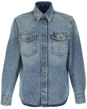 Versace 'Medusa' Shirt - Blue