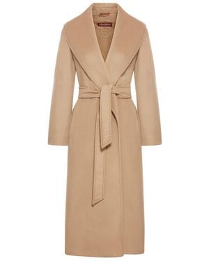 Max Mara Studio Loriana Coat - Natural