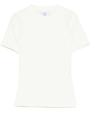 Vetements Logo Fitted T Shirt - White