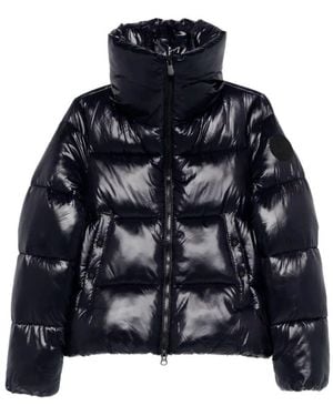Save The Duck Isla Down Jacket With Laqué Finish Clothing - Blue
