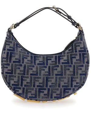 Fendi Borsa A Spalla Piccola "Graphy" - Blue