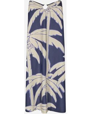 Johanna Ortiz Breath Of Life Midi Skirt - Blue