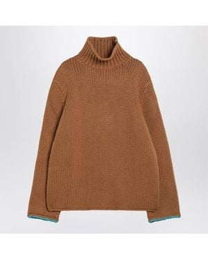 Loewe Wool Turtleneck Sweater - Brown