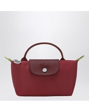 Longchamp Le Pliage Pomegranate Coloured Clutch Bag