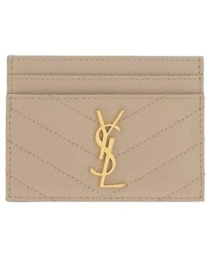 Saint Laurent Wallets - Natural