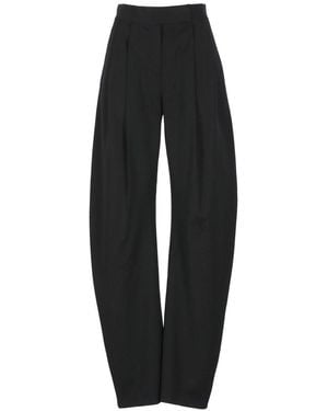 The Attico Gabardine Long Pants For in Black | Lyst