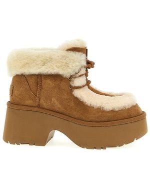 UGG 'Esmee Lace Up' Ankle Boots - Natural