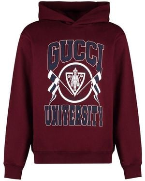 Gucci Cotton Hoodie - Red