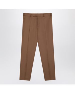 PT Torino Desert-coloured Trousers - Brown