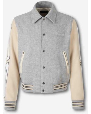 Amiri Skel Bomber Jacket - White