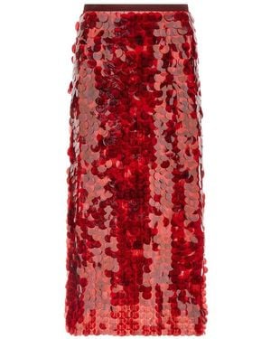 Fabiana Filippi Sequin Skirt - Red