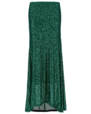 Le twins 'Maria Cristina' Maxi Skirt - Green
