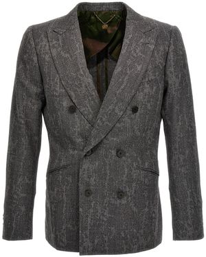 Maurizio Miri Double-Breasted Blazer - Black