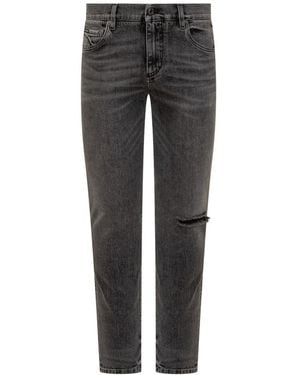 Dolce & Gabbana Torn Jeans - Grey