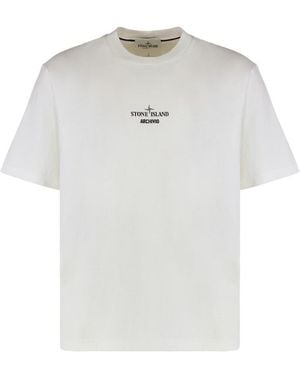 Stone Island Crew Neck T-Shirt - White