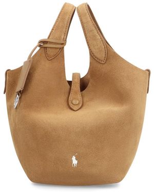 Polo Ralph Lauren Suede Bucket Bag - Brown