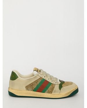 Gucci Screener Gg Trainers - Green