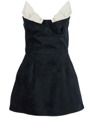 ShuShu/Tong B&W Bustier Dress - Black