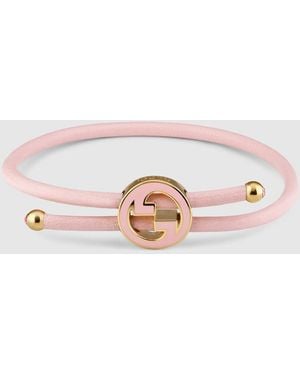 Gucci "Incrocio Gg" Bracelet - Pink