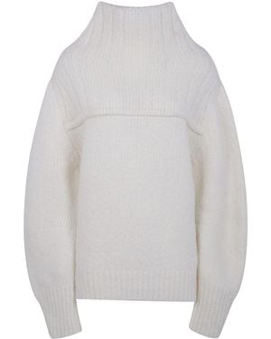 Dries Van Noten "major" Turtle Neck Jumper Clothing - White