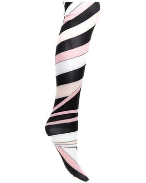 Emilio Pucci Stretch Iride Print Tights - White