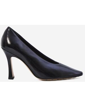Bottega Veneta "Sofia" Leather Court Shoes - Blue