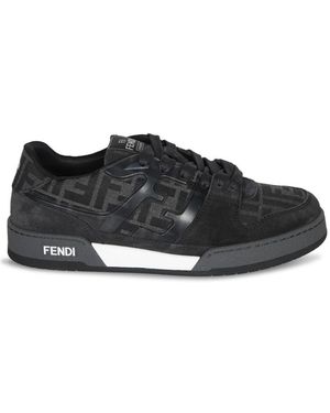 スニーカー Fendi Multicolor Fabric Fendi Lab Sneakers FENDI Fabric Jacquard FF Rainbow Womens Fendi Force Low-Top
