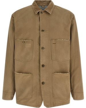 Maison Margiela Herringbone Jacket - Natural